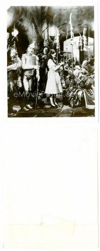 2k830 WIZARD OF OZ 8x10 still R83 Judy Garland, Bolger, Haley & Lahr after the Witch is dead!