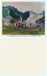 2k053 AFRICAN QUEEN English FOH LC R60s John Huston's classic, natives run from fire!