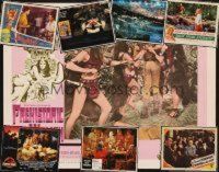 2m009 LOT OF 81 LOBBY CARDS '40 - '02 Prehistoric Women, Ten Commandments R72, Jurassic Park