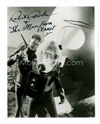 2m272 ROBERT CLARKE signed 8x10 REPRO still '90s cool scene with alien from The Man From Planet X!