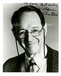 2m282 WILLIAM SCHALLERT signed 8x10 REPRO still '80s head & shoulders portrait wearing glasses!