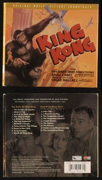 2m298 KING KONG soundtrack CD '99 original score from the most classic fantasty by Max Steiner!