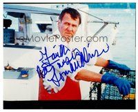 2m277 TOM WILKINSON signed color 8x10 REPRO still '02 close up on boat from In the Bedroom!