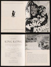 2m349 KING KONG Danish program R50s great different art of the giant ape holding Fay Wray!