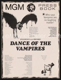 2m122 FEARLESS VAMPIRE KILLERS English pressbook '67 Roman Polanski, Dance of the Vampires!