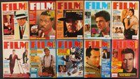 2m054 LOT OF 21 FILM MONTHLY MAGAZINES '89-90 many of the top stars of those years!
