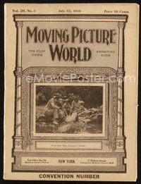 2m061 MOVING PICTURE WORLD exhibitor magazine July 15, 1916 Civilization, Rube Goldberg cartoons!