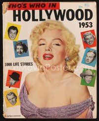 2m112 WHO'S WHO IN HOLLYWOOD magazine 1953 sexy Marilyn Monroe on the cover + 1,000 life stories!
