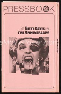 2m114 ANNIVERSARY pressbook '67 Bette Davis with funky eyepatch in another portrait in evil!