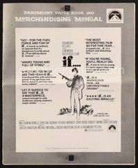 2m144 IF pressbook '69 introducing Malcolm McDowell, Christine Noonan, directed by Lindsay Anderson!