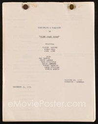 2m196 CHIEF CRAZY HORSE continuity & dialogue script December 31, 1954, screenplay by Coen & Adams!