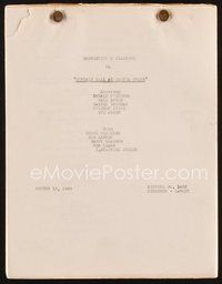 2m200 CURTAIN CALL AT CACTUS CREEK continuity & dialogue script Aug 19, 1949 screenplay by Dimsdale