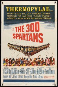 2p007 300 SPARTANS 1sh '62 Richard Egan, the mighty battle of Thermopylae!