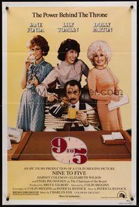 2p012 9 TO 5 1sh '80 Dolly Parton, Jane Fonda & Lily Tomlin w/tied up Dabney Coleman!
