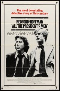2p029 ALL THE PRESIDENT'S MEN int'l 1sh '76 Dustin Hoffman & Robert Redford as Woodward & Bernstein!