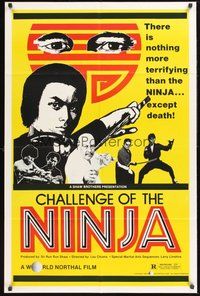 2p126 CHALLENGE OF THE NINJA 1sh '80 Yasuaki Kurata, Chia Hui Liu, martial arts action art!
