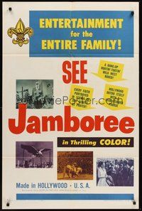 2p403 JAMBOREE 1sh '54 images of completely different short films, Boy Scouts of America!