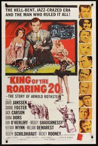 2p426 KING OF THE ROARING 20'S 1sh '61 poker, gambling & sexy Diana Dors in the hell-bent jazz era!