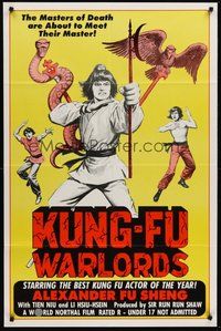 2p436 KUNG-FU WARLORDS 1sh '83 the masters of death are about to meet their master!
