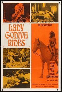 2p441 LADY GODIVA RIDES 1sh '69 sexy Marsha Jordan, love and lust on two continents!