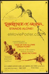 2p450 LAWRENCE OF ARABIA 1sh R71 David Lean classic starring Peter O'Toole, cool art!