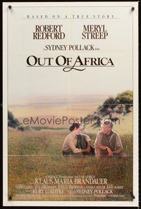 2p641 OUT OF AFRICA 1sh '85 Robert Redford & Meryl Streep, directed by Sydney Pollack!