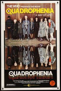 2p708 QUADROPHENIA style B 1sh '79 great image of The Who & Sting, English rock & roll!