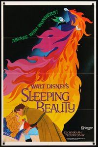 2p810 SLEEPING BEAUTY style A 1sh R79 Walt Disney cartoon fairy tale fantasy classic!