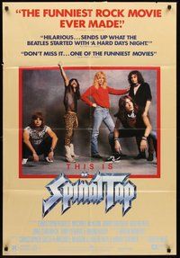 2p903 THIS IS SPINAL TAP 1sh '84 Rob Reiner heavy metal rock & roll cult classic!