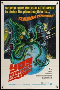 2p991 YOG: MONSTER FROM SPACE 1sh '71 it was spewed from intergalactic space to clutch Earth!