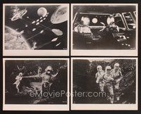 2r250 BATTLE IN OUTER SPACE 6 8x10 stills '60 Uchu Daisenso, Toho, space declares war on Earth!