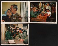 2r962 TAKE THE HIGH GROUND 3 color 8x10 stills '53 Richard Widmark, Elaine Stewart, Korean War!