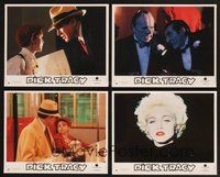 2r718 DICK TRACY 8 color French LCs '90 Warren Beatty, Madonna, Al Pacino!