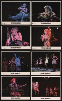 2r725 DIVINE MADNESS 8 8x10 mini LCs '80 Bette Midler performing on stage & as mermaid!
