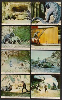 2r810 VALLEY OF GWANGI 8 CanUS 8x10 mini LCs '69 great images of cowboys battling dinosaurs!