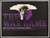 2s022 WAR GAME linen British quad '65 classic English post-nuclear war pseudo-documentary!