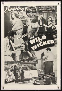 2s377 FLESH MERCHANT linen 1sh '56 girls bought, sold, and traded, The Wild & Wicked!