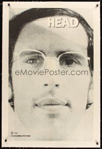 2s409 HEAD linen teaser 1sh '68 The Monkees, Peter Tork, Davy Jones, Micky Dolenz, Michael Nesmith