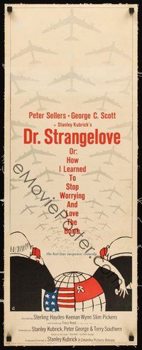 2s264 DR. STRANGELOVE linen insert '64 Stanley Kubrick classic, Sellers, Tomi Ungerer art!