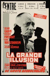 2t379 GRAND ILLUSION Belgian R50s Renoir's La Grande Illusion, cool image of Erich von Stroheim!