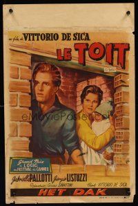 2t383 IL TETTO Belgian '56 Vittorio De Sica directed, Wik art of Gabriella Pallotta & Listuzzi!