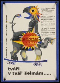 2t369 TVARI V TVAR SELMAM Czech 11x16 '68 animated cartoons collection, Chuck Jones, wild art!