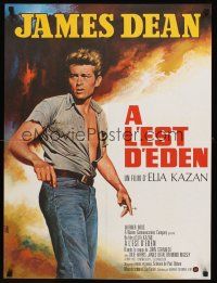 2t474 EAST OF EDEN French 23x32 R70s first James Dean, John Steinbeck, directed by Elia Kazan!