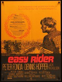 2t475 EASY RIDER French 23x32 R80s Peter Fonda, biker classic directed by Dennis Hopper!