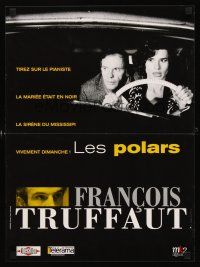 2t506 FRANCOIS TRUFFAUT: LES POLARS film festival French 15x21 '90s Venisse photo of director!