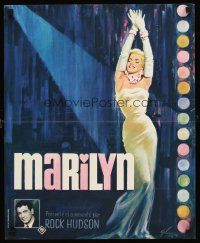 2t514 MARILYN French 15x21 '63 sexy full-length art of young Monroe by Boris Grinsson!