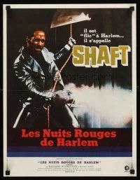 2t520 SHAFT French 15x21 '71 classic image of tough Richard Roundtree shooting gun!