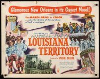 2t011 LOUISIANA TERRITORY style A 1/2sh '53 3-D New Orleans in its Gayest Mood, Mardi Gras as it is!