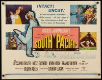 2t237 SOUTH PACIFIC 1/2sh '59 Rossano Brazzi, Mitzi Gaynor, Rodgers & Hammerstein musical!