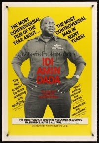 2t247 IDI AMIN DADA 1sh '75 most controversial film about most controversial Ugandan dictator!